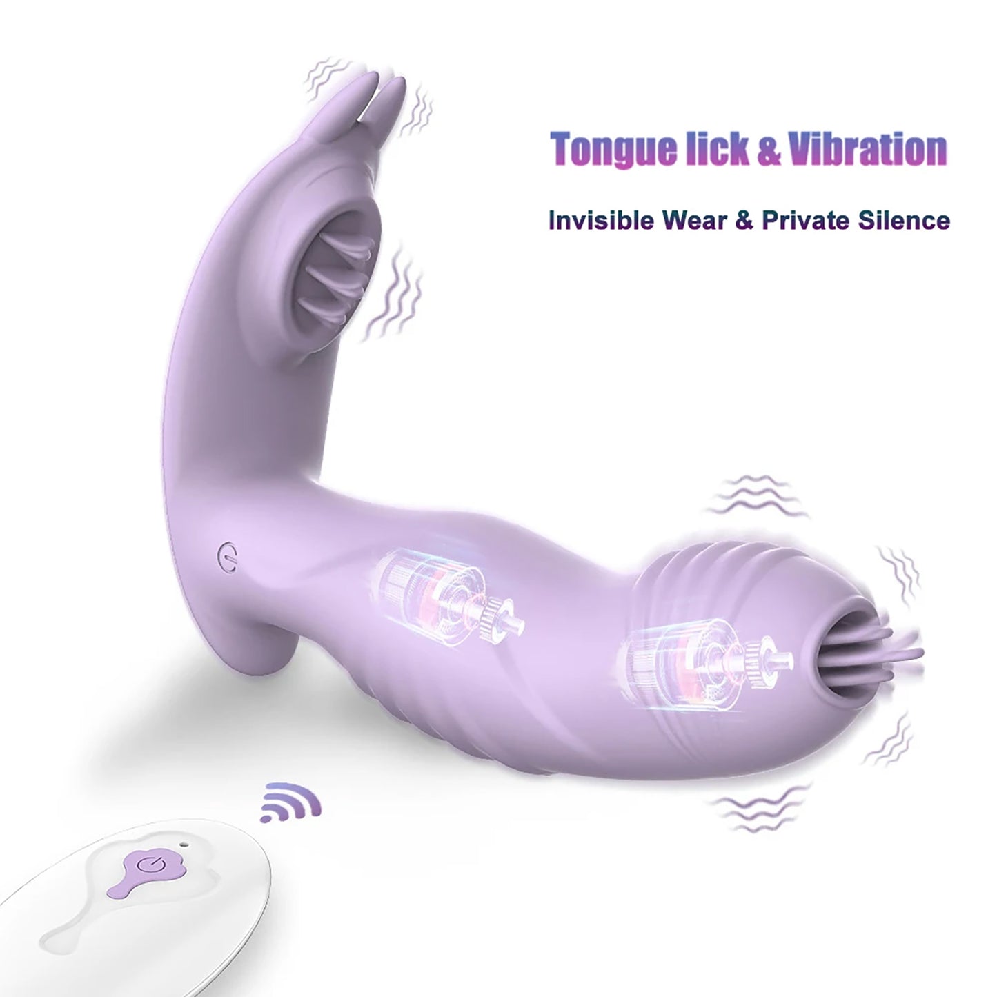 Wearable vibrating panties dildo tongue licking vibrator pulse silent vibrating egg with wireless remote control, female adult sex toy