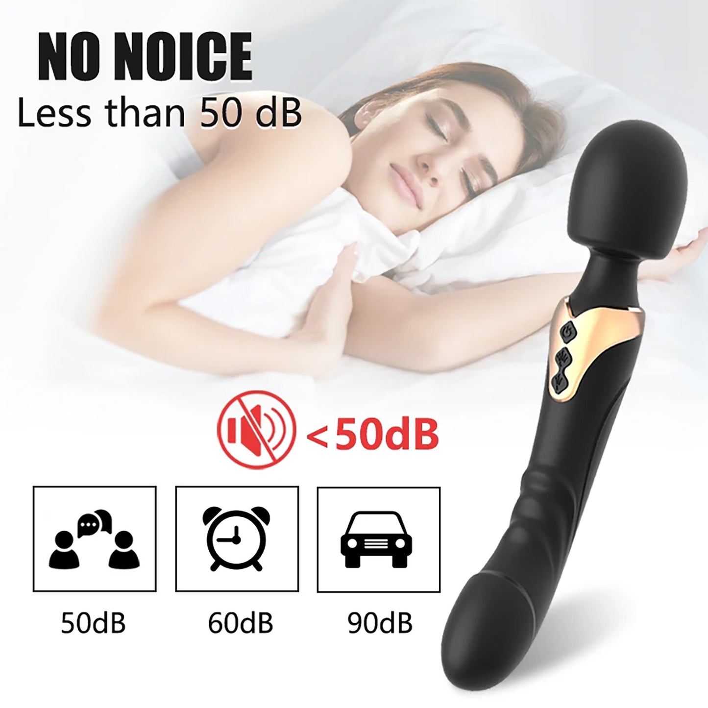 Erotic big head wand clitoris pussy massager vibrator waterproof usb charging adult sex toys for women