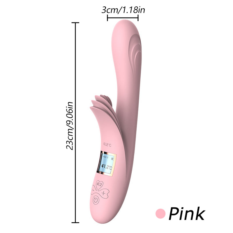 Vibrator 2 In 1 Female Clitoris Nipple Stimulator Massager G-Spot Masturbation Massager Touguelicking Sex Toys Goods for Women18