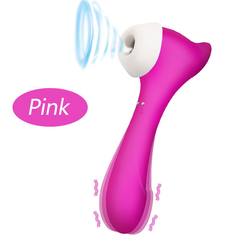 Vibromasseur Double tête pour Masturbation vaginale, succion féminine, stimulateur de Clitoris et de mamelon, masseur, léchage du point G, gode, jouets sexuels, 18 ans et plus