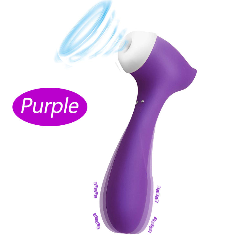 Vibromasseur Double tête pour Masturbation vaginale, succion féminine, stimulateur de Clitoris et de mamelon, masseur, léchage du point G, gode, jouets sexuels, 18 ans et plus