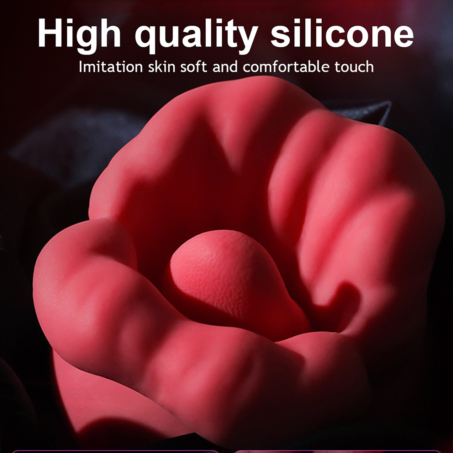 Rose Sex Toys Vibrator for Women - Adult Toys with Vibrating & 9 Tongue Licking Modes, Nipple Toys Clitoral Vibrator G-Spot Vibrators
