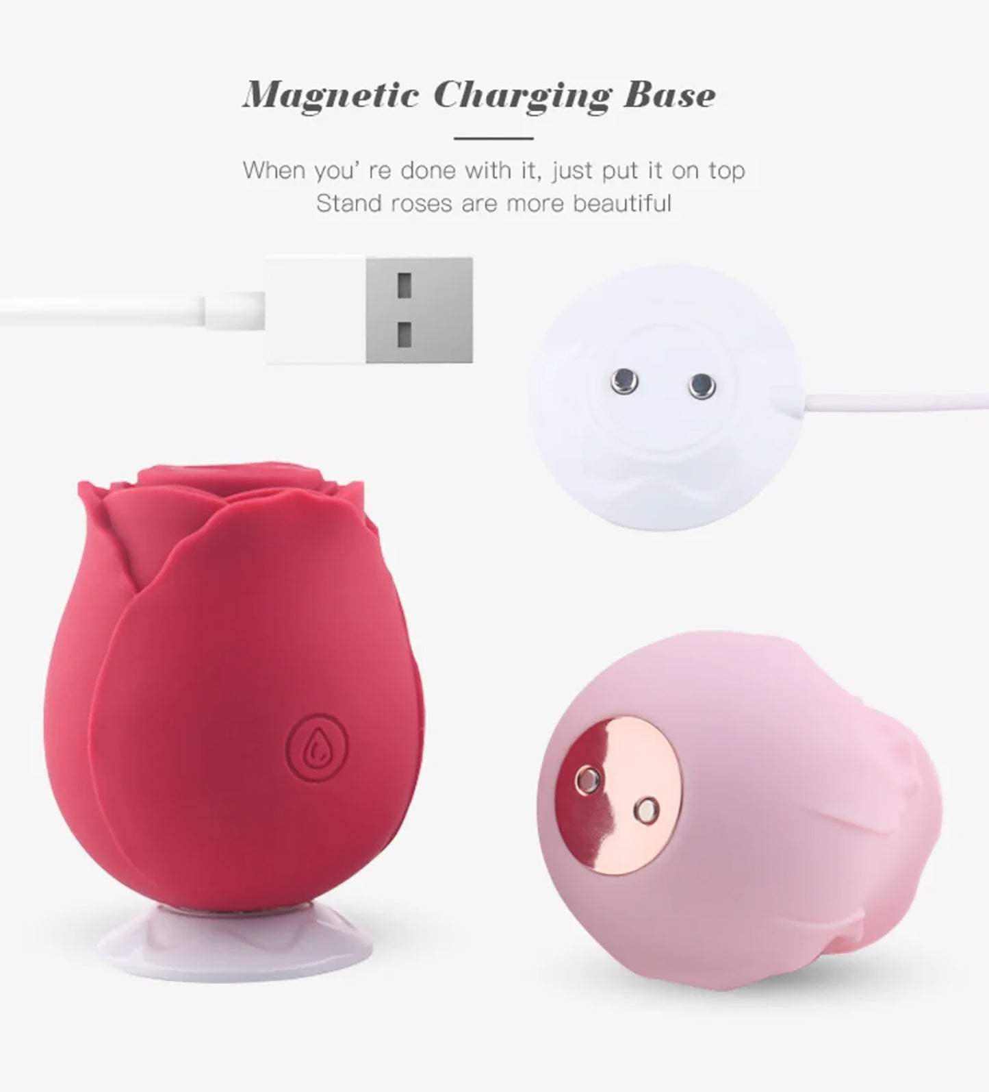 Vibromasseur Rose, jouet de léchage de langue clitoridienne, Mini petits vibrateurs avec 7 Modes et 7 vibrations puissantes, 18 + meilleurs étanches