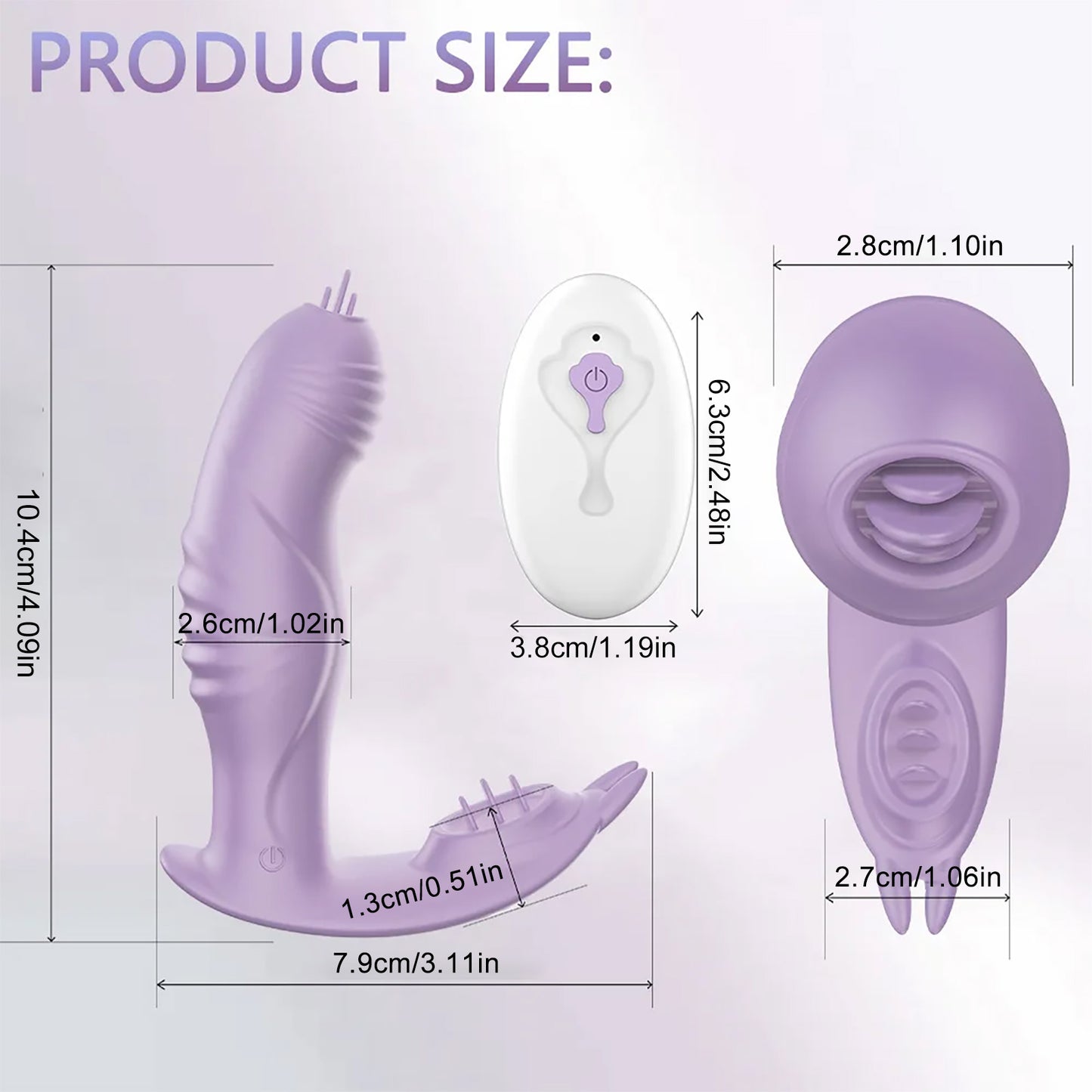 Wearable vibrating panties dildo tongue licking vibrator pulse silent vibrating egg with wireless remote control, female adult sex toy