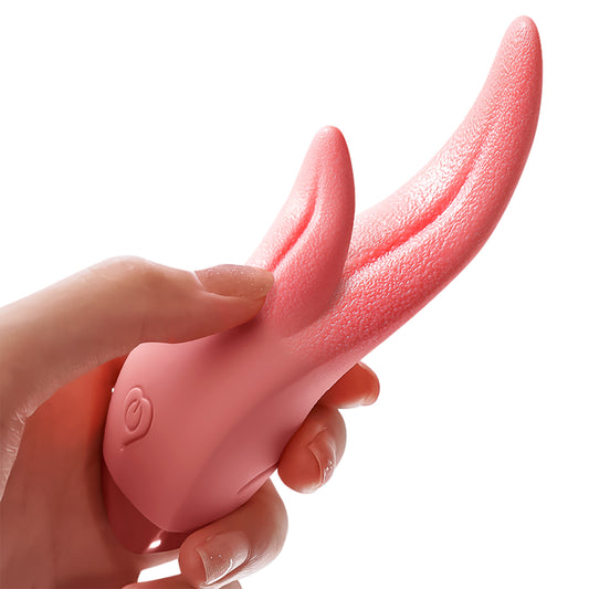 Simulated Tongue Vibrating Pleasure Sex Toy Heating Multi-function