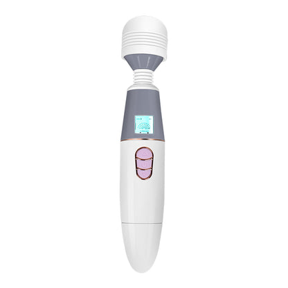 New Powerful AV Magic Wand Vibrator Clitoral Stimulation G-Spot Massage USB Rechargeable Adult Toy with LCD Display