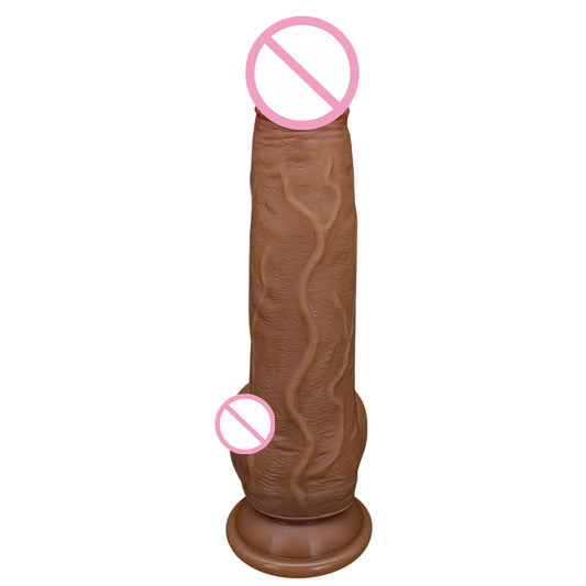 Manual and wireless remote controlled heated simulated penis wireless telescopic 360° swing electric dildo for women silicone sex toy