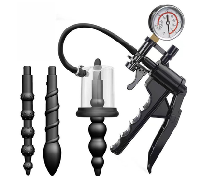Vacuum anal pump prostate anal plug masturbator adult sex toy male spiral anal bead dilator for men