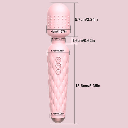 Waterproof 12-Function Multi-Speed Rechargeable AV Magic Vibrating Wand Massager Sex Toys for Women Adult Product G Spot