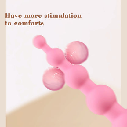 Vibrating Anal Probe -- Flexible Silicone Anal Sex Toy Bulet Vibrator for Adult