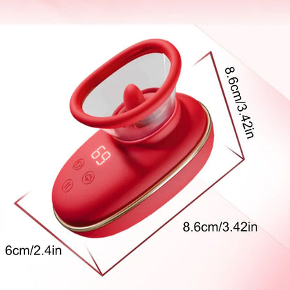 Sucking & Licking Vibrations Toys, G-spot Nipples Vagina Clitoral Stimulator sex toy for Adult Women