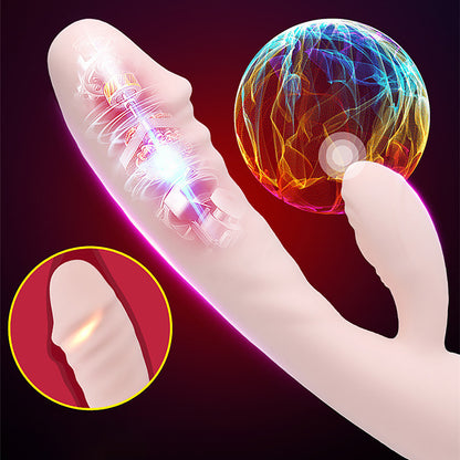 Telescopic vibrating masturbation stick G-spot stimulation pulse vibrator female dildo female adult toy 18 years and over