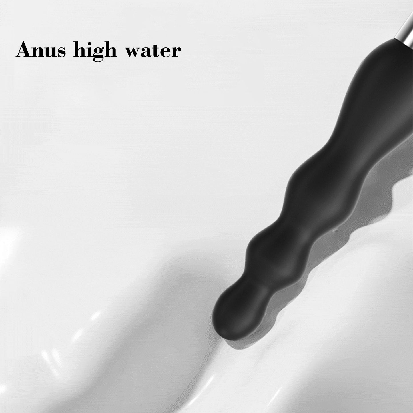 Vibrating Anal Beads Black Butt Plug Silicone Anal Vibrator Waterproof Sex Toys For Men and Women