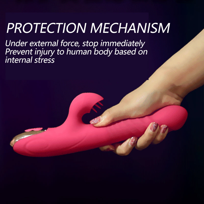 Tongue Licking Vibrator Dildo Retractable Vibrator, Rechargeable Smart Heated Adult Sex Toy for Women and Games