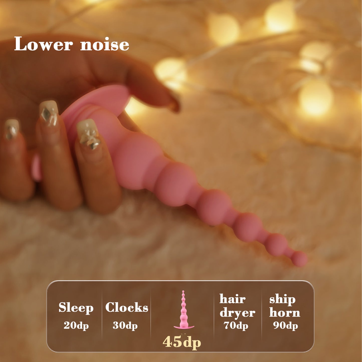 Vibrating Anal Probe -- Flexible Silicone Anal Sex Toy Bulet Vibrator for Adult
