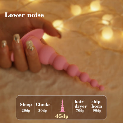 Vibrating Anal Probe -- Flexible Silicone Anal Sex Toy Bulet Vibrator for Adult