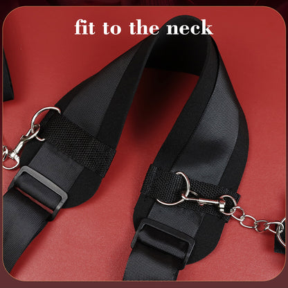 Sexual Bondage BDSM Kit Restraint - Upgraded 3-piece set of leg straps, blindfold, oral ball adult game sex toys for men and women couples