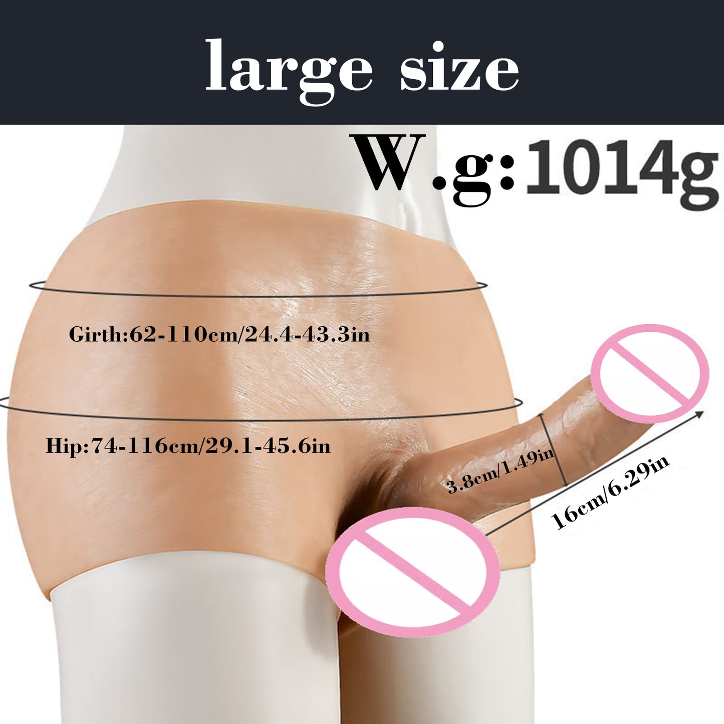 Realistic Hollow and Solid Dildo Shorts Wearable Silicone Panties Dildo Soft Sex Toy for Two Lesbian or Gay Adults Anal Dildo 18+