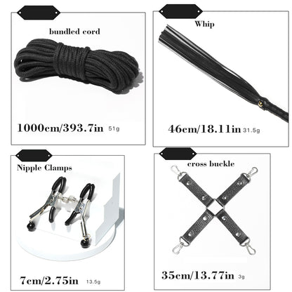 BDSM Restraints Sex Toys Bondage Kits Fetish Restraints Sex Toys Set for Beginners SM Adult Games 18+