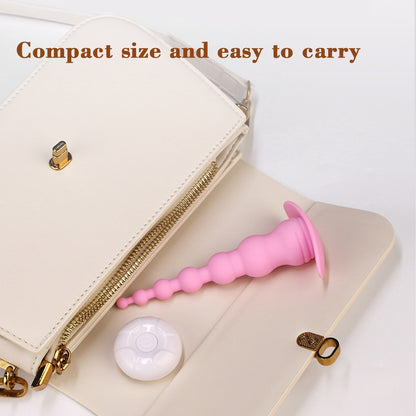 Vibrating Anal Probe -- Flexible Silicone Anal Sex Toy Bulet Vibrator for Adult