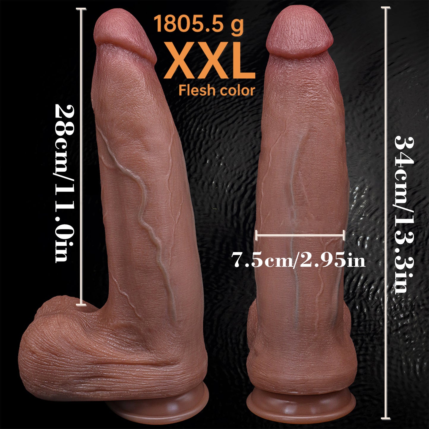 Super huge silicone fake dildo, wide thick, soft and realistic large dildo, with powerful suction cups, adult toys