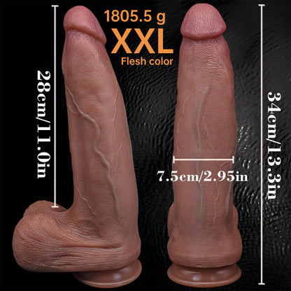 Super huge silicone fake dildo, wide thick, soft and realistic large dildo, with powerful suction cups, adult toys