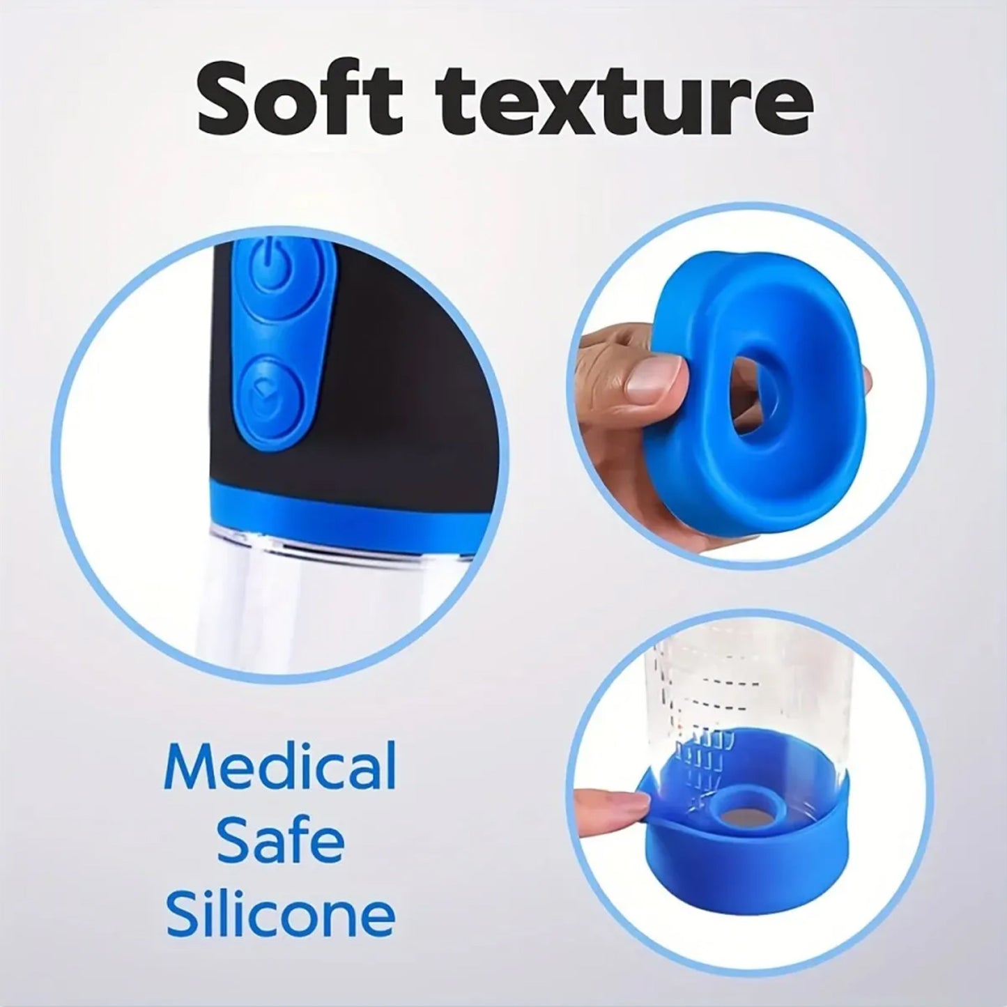 LED Electric Penis Pump Male Masturbator Cup Dick Extender Vacuum Pump Penis Enlargement Pump Trainer Sex Toy for Men