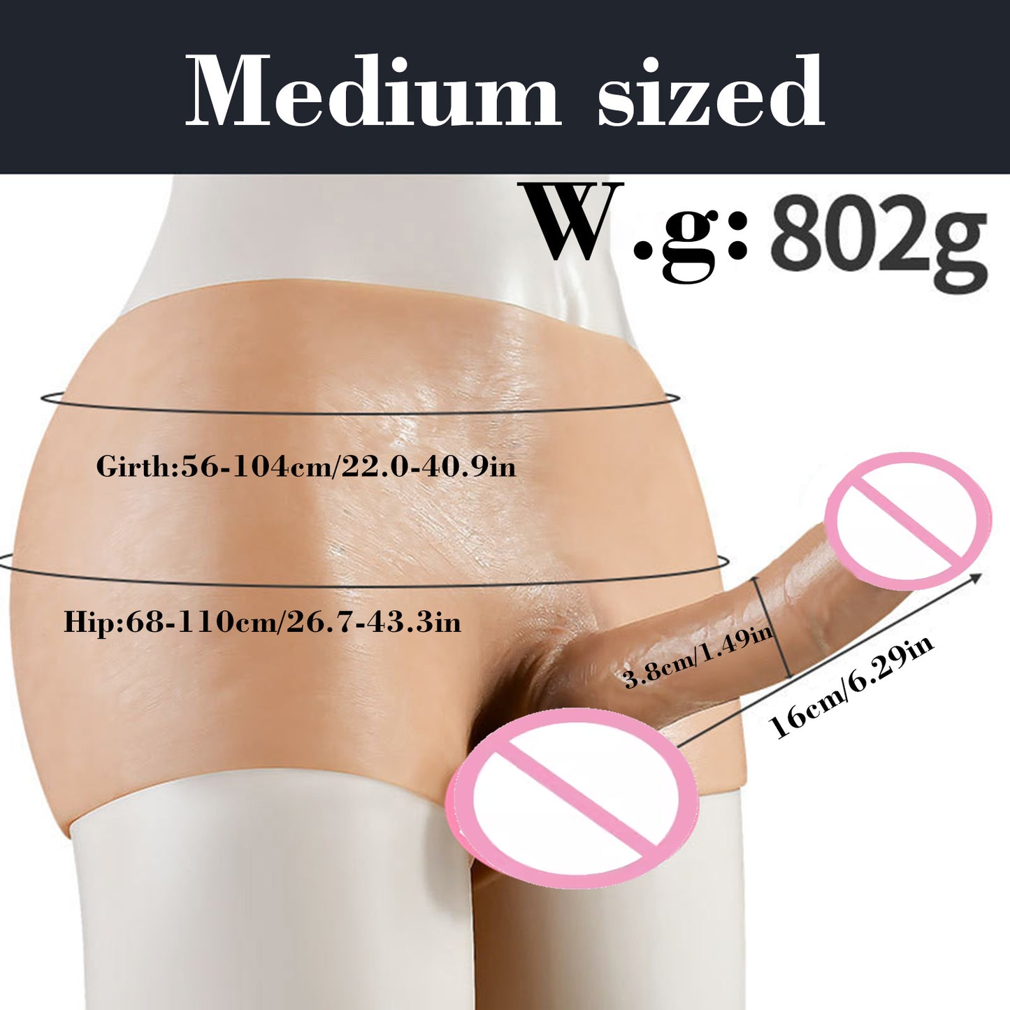 Realistic Hollow and Solid Dildo Shorts Wearable Silicone Panties Dildo Soft Sex Toy for Two Lesbian or Gay Adults Anal Dildo 18+