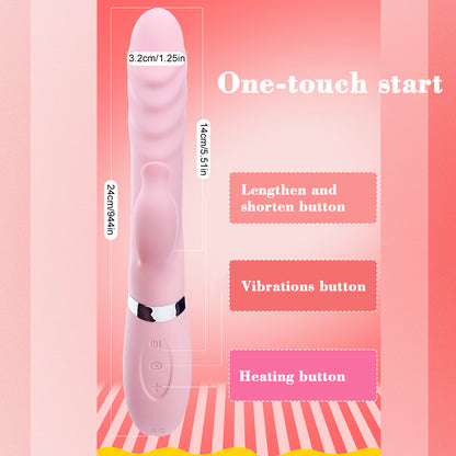 Rechargeable Waterproof Sex Toys For Women telescopic Dildo Vibrator