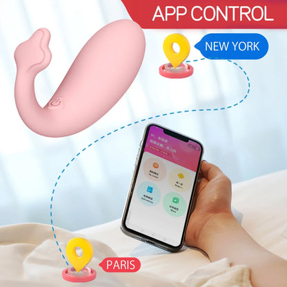 Vibromasseur télécommandé avec application, jouets sexuels pour adultes, point G, vibrateur de culotte portable, pour application d'amour longue Distance