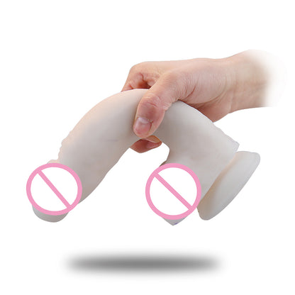 Realistic Dildo - Suction Cup Dildo - Beginner Dildo with Flexible Shaft and Balls - Adult Sex Toy for Women