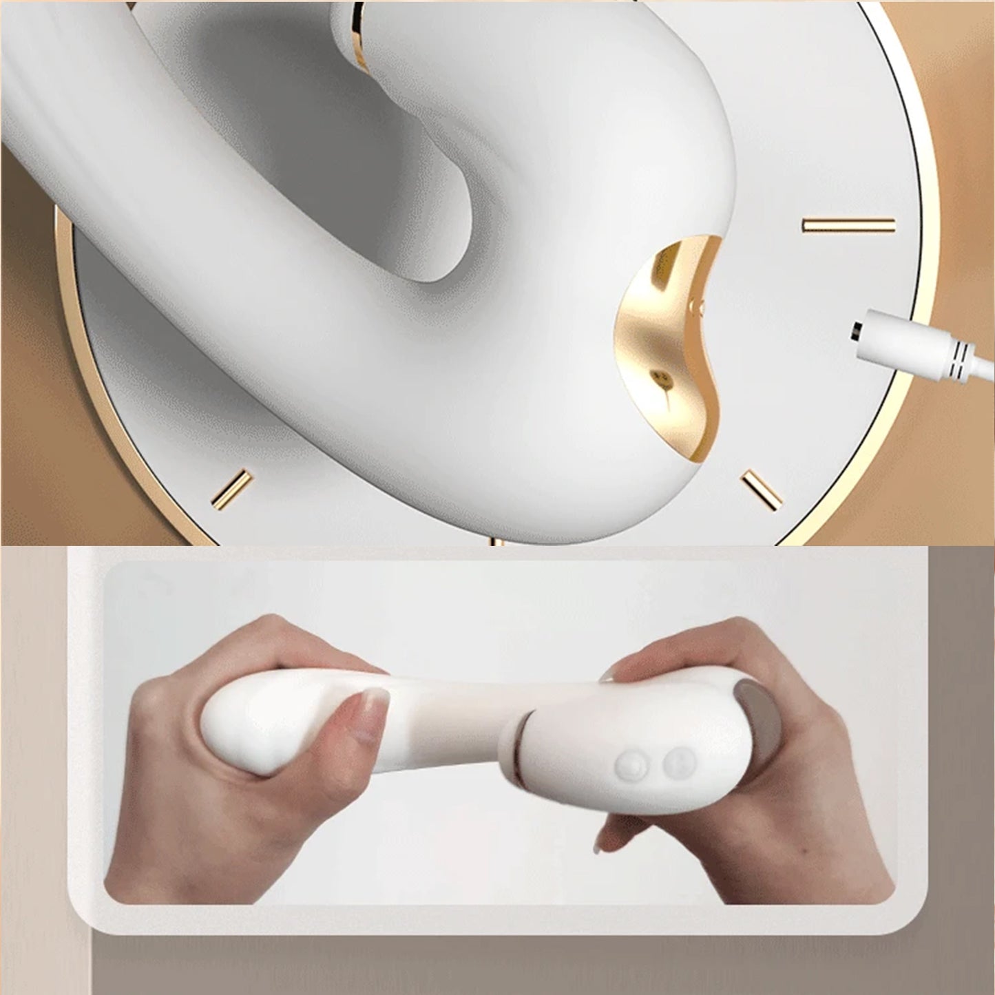 Sucking Vibrator G-Spot Pulse Double Vibration Soft Wand Women's Light Luxury Masturbation Device Adult Interest Foreign Trade