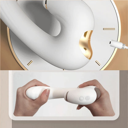 Sucking Vibrator G-Spot Pulse Double Vibration Soft Wand Women's Light Luxury Masturbation Device Adult Interest Foreign Trade