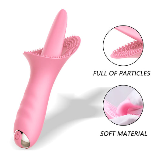 Tongue Licking Blowjob G Spot Clitoral Vibrator 30 Frequencies Clit Tickler Nipple Stimulator Vaginal Orgasm Sex Toys for Women