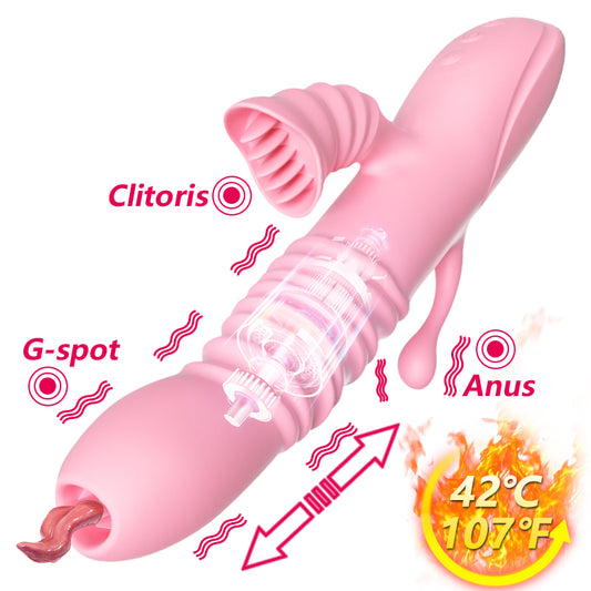 Female Masturbation Vibrator Clitoris Massage Sexy Products 3 In 1 Vibrator Dildo for Women G Spot Adult Goods for Female Couple