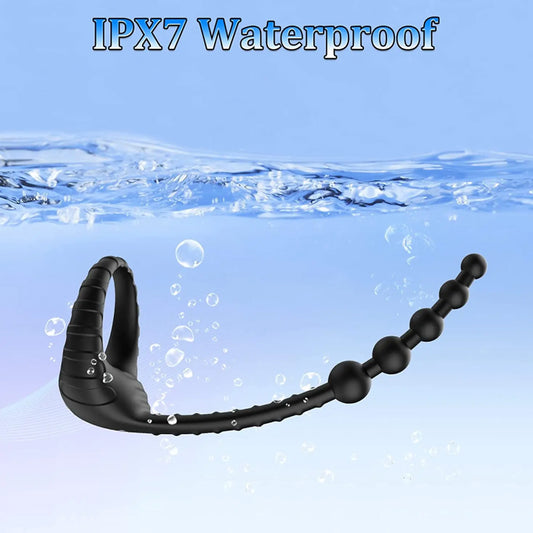 Pull bead Lock sperm ring, Design maintain a Firmer & Longer-lasting Erectionring , Stimulates the testicles and penis, Adult Sex Toy for Adult pleasure
