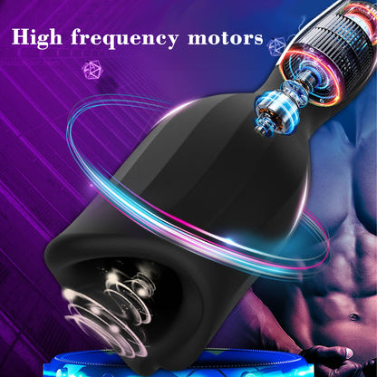 Sex Toys Big Mouth Airplane Cup Men Vibrating Massage Exercise Masturbator
