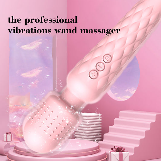 Waterproof 12-Function Multi-Speed Rechargeable AV Magic Vibrating Wand Massager Sex Toys for Women Adult Product G Spot