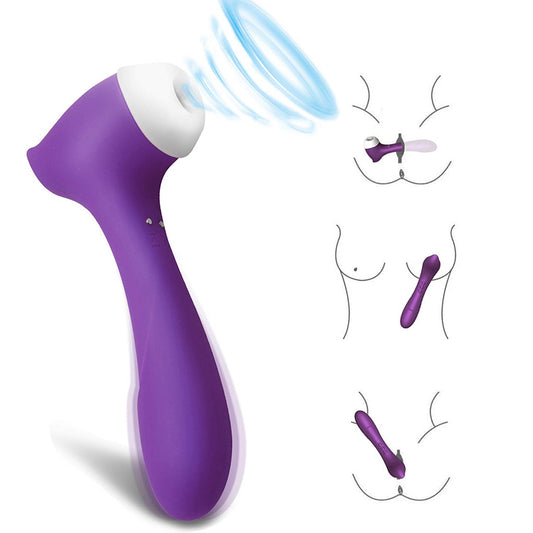 Double Head Vibrator Vagina Masturbation Female Sucking Clitoris Nipple Stimulator Massager Licking G-Spot Dildo Sex Toys 18+