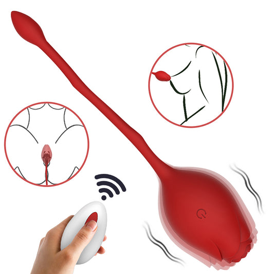 Vibrator Rose Vagina Masturbation Remote Control Female Clitoris Nipple Stimulator Massager Licking G-Spot Dildo Sex Toys 18+