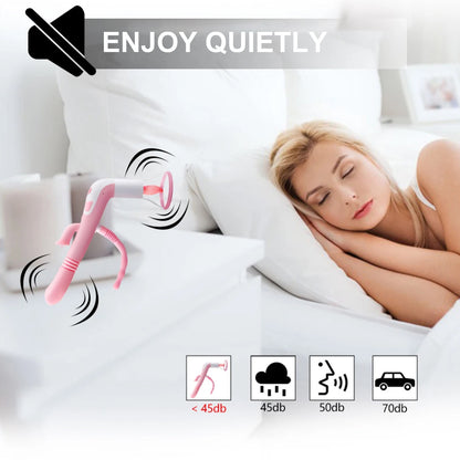 3 In 1 Vibrator Female Masturbation Tougue Sucking Clitoris Massage Sexy Toy Dildo for Women G-Spot Anal Beads Lick Nipple 18+