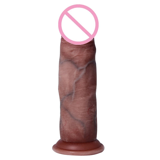 Realistic penis sliding foreskin simulation soft dildo sex toy huge stimulating tool female masturbator