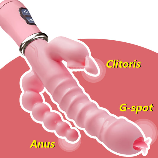 Female Masturbation Vibrator Clitoris Massage Sexy Products 3 In 1 Vibrator Dildo for Women G Spot Adult Goods for Female Couple