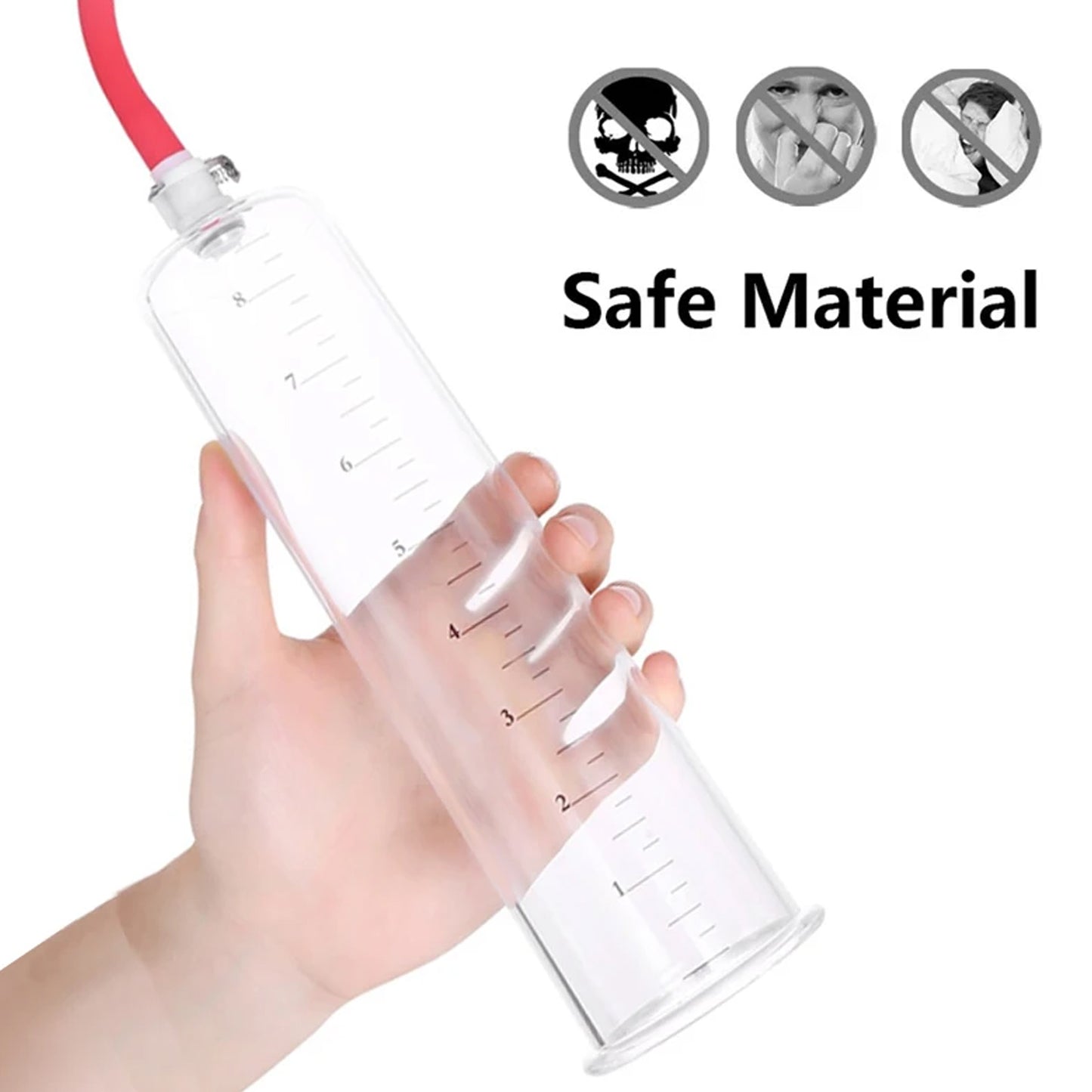 Acrylic Penis Pump Manual Penis Enlarger Sex Toy For Men Vacuum Pump Male Masturbation Penis Extender Trainer Adults Sex Product