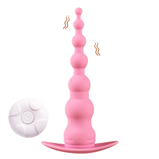 Vibrating Anal Probe -- Flexible Silicone Anal Sex Toy Bulet Vibrator for Adult