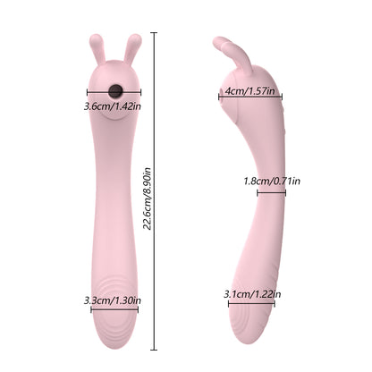 Vibromasseur Double tête pour Masturbation vaginale, succion féminine, stimulateur de Clitoris et de mamelon, masseur, léchage du point G, gode, jouets sexuels, 18 ans et plus