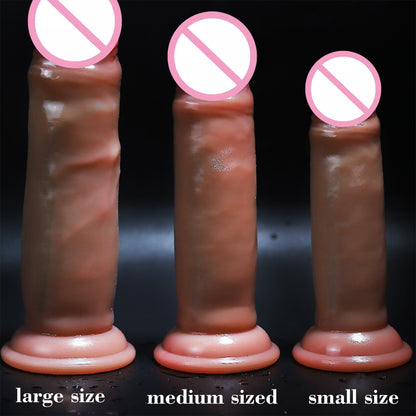Realistic dildos huge penis, realistic penis, realistic penis sliding foreskin simulation soft stimulating masturbation device