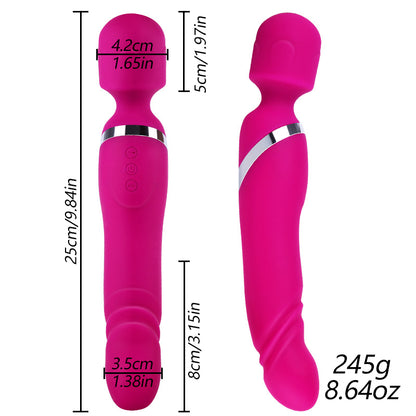 Vibromasseur 2 en 1, jouets sexuels, stimulateur de Clitoris féminin, masseur, point G, Double tête, gode de Masturbation pour femmes, adultes de 18 ans et plus