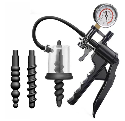 Vacuum anal pump prostate anal plug masturbator adult sex toy male spiral anal bead dilator for men