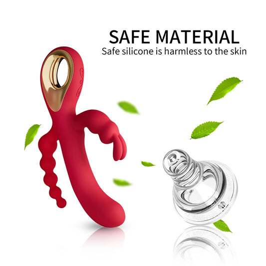 G-spot rabbit vibrator, suitable for female clitoral stimulation, with 10 powerful vibration functions